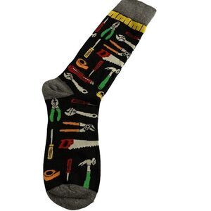 Handyman Workshop Hand tool Men's size 6-10 Dad Dress crew socks